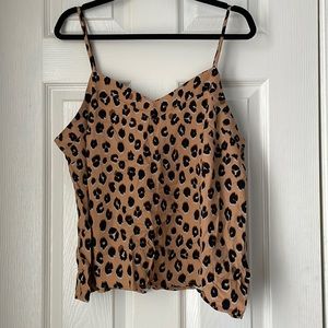 NWT Cheetah Tank Blouse